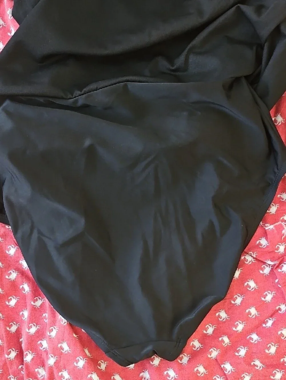 Black Ruched Swim Skirt By FIRPEARL